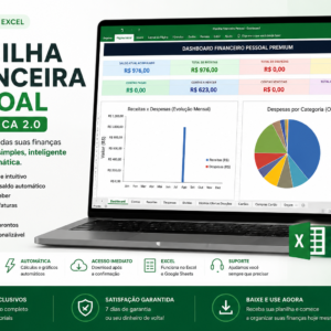 Planilha Financeira Pessoal Automática 2.0 – Controle Financeiro Completo